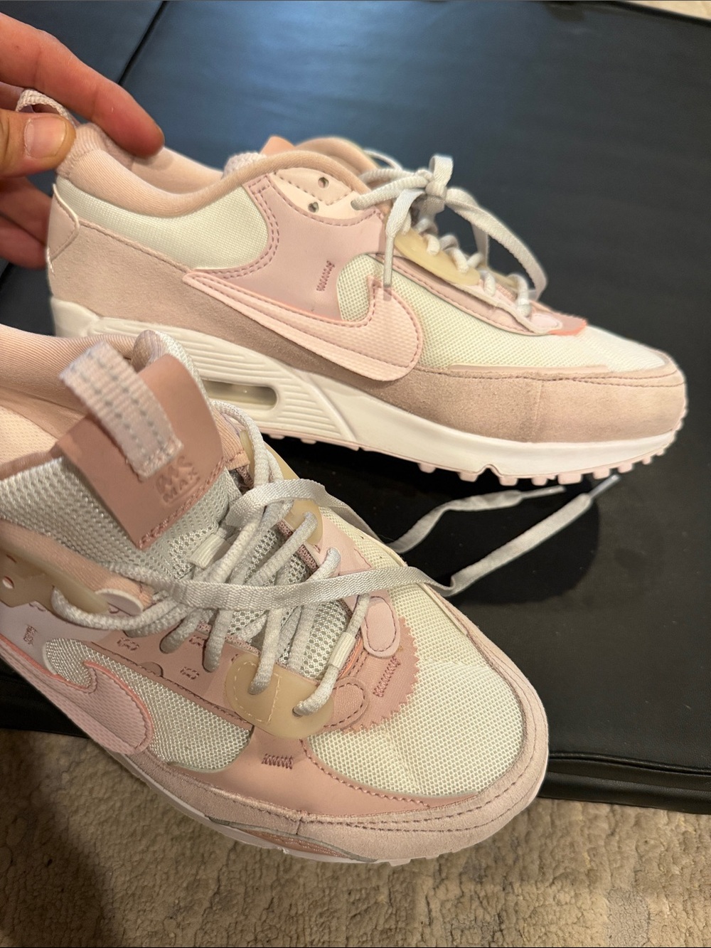 Nike Size 7.5 Air Max 90 Futura Barely Rose White Pink Women Shoes DM9922-104 - Picture 9 of 9